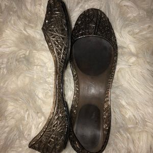 Steve Madden grey jellies slip on’s
